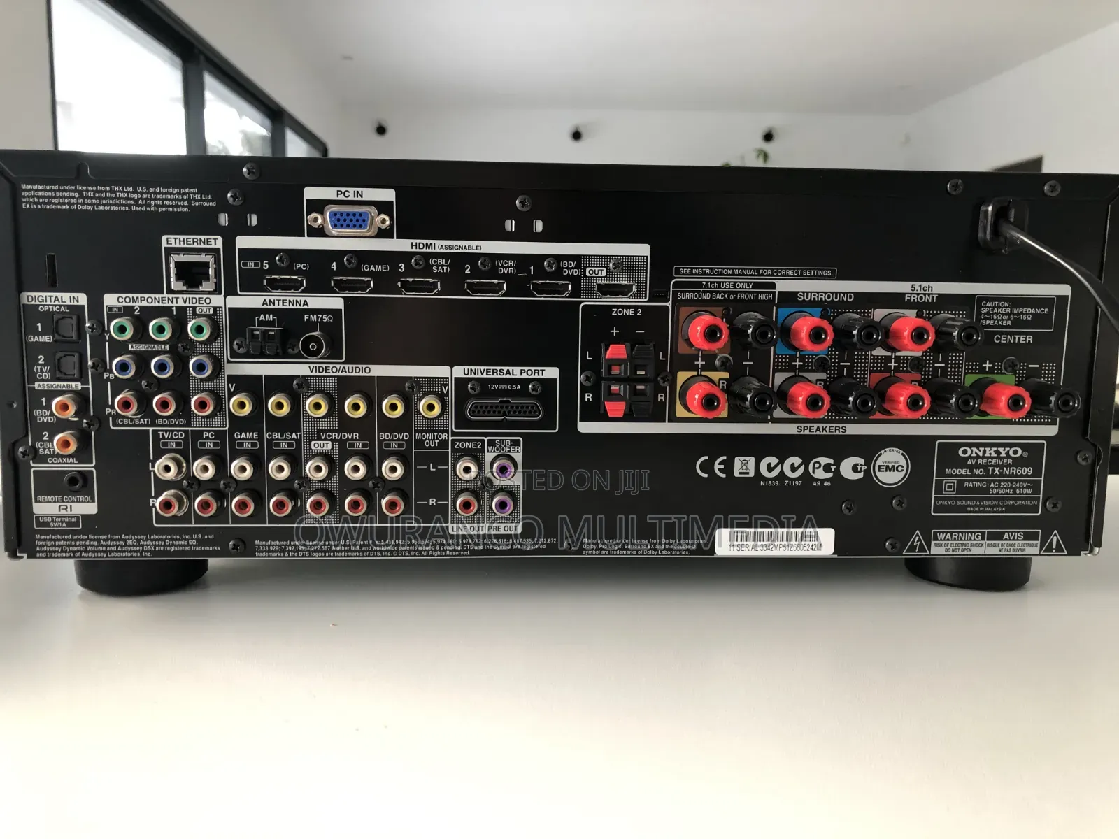 Onkyo TX-NR609 7.2-Channel Network AV Marvell Qdeo 4K Video