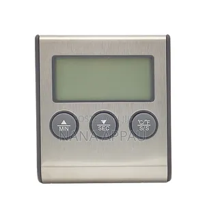 Digital Kitchen Oven Thermometer With Probe and Timer,