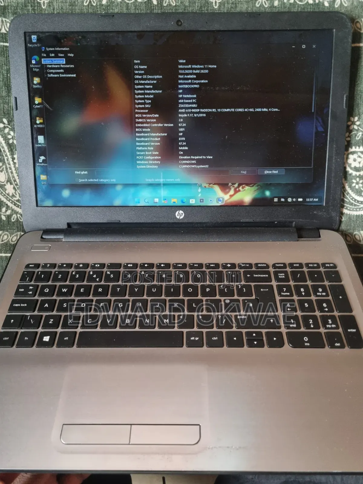 Laptop HP Stream Notebook 8GB AMD Ryzen HDD+SSD 2T