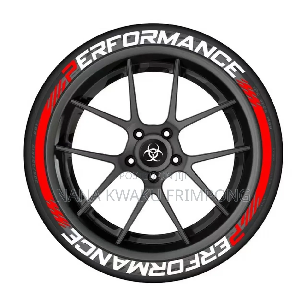 Universal Super Hard Glue Car Tyres Stickers Available for All Tyres