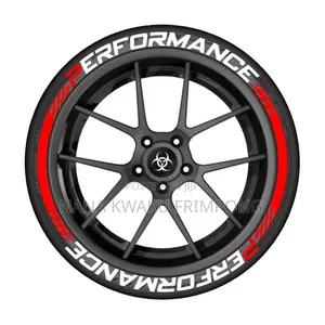 Universal Super Hard Glue Car Tyres Stickers Available for All Tyres