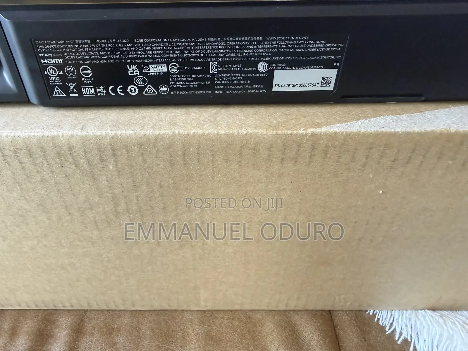 Bose Smart Soundbar 900 With 300 Bass Module and 600 Surround