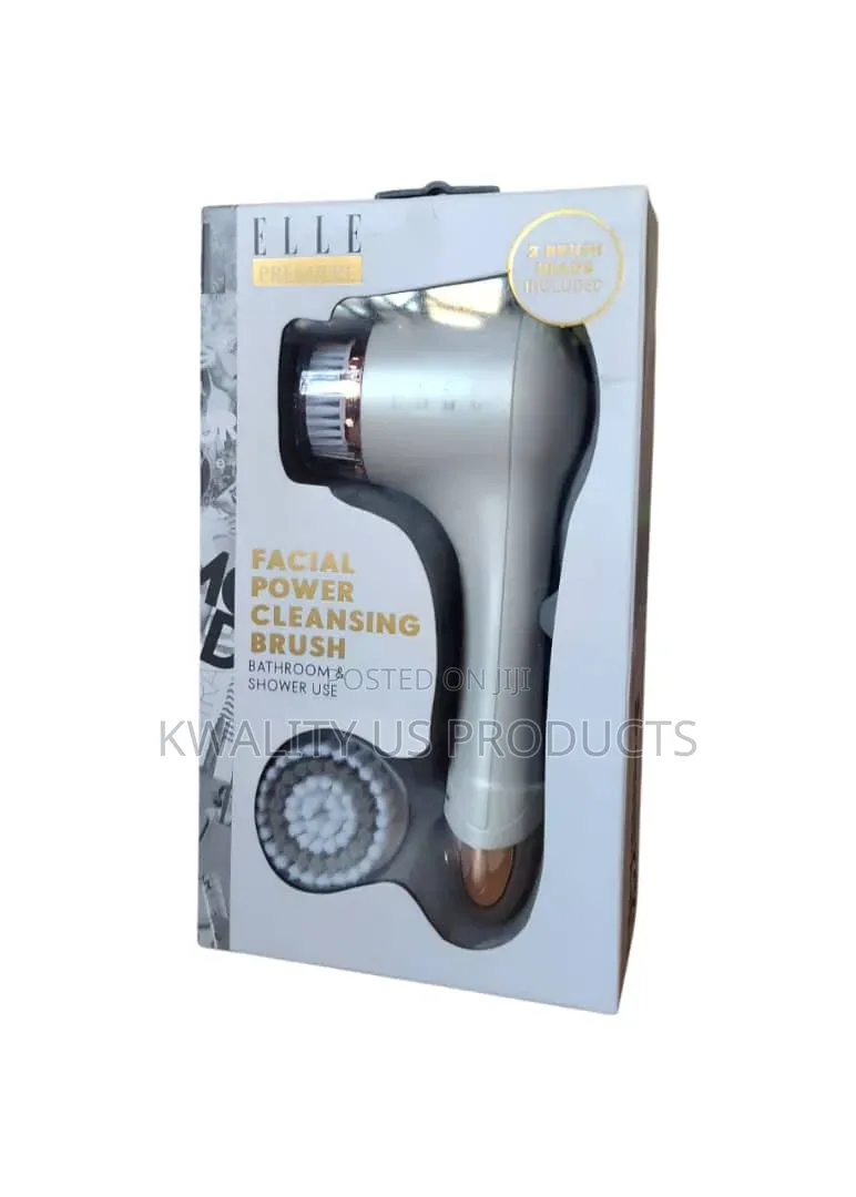 ELLE Premier Facial Power Cleansing Brush With 2 Heads