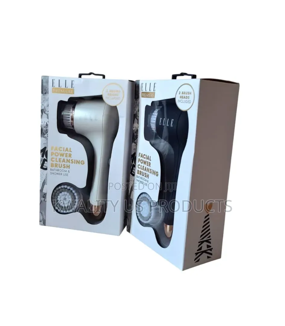 ELLE Premier Facial Power Cleansing Brush With 2 Heads