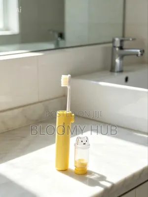 Travel Folding Toothbrush With in-Built Toothpaste Case