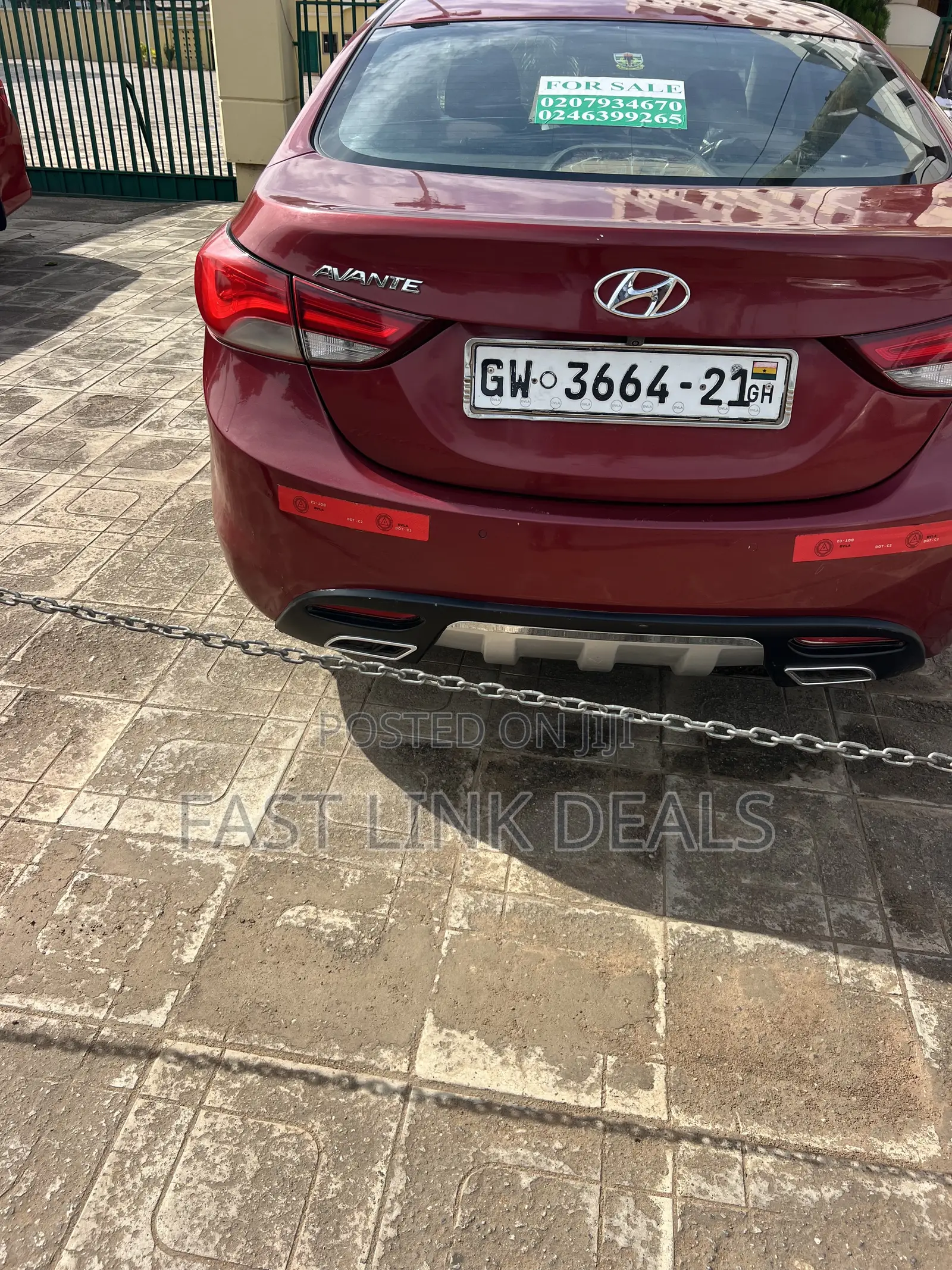 Hyundai Avante 2013 Red