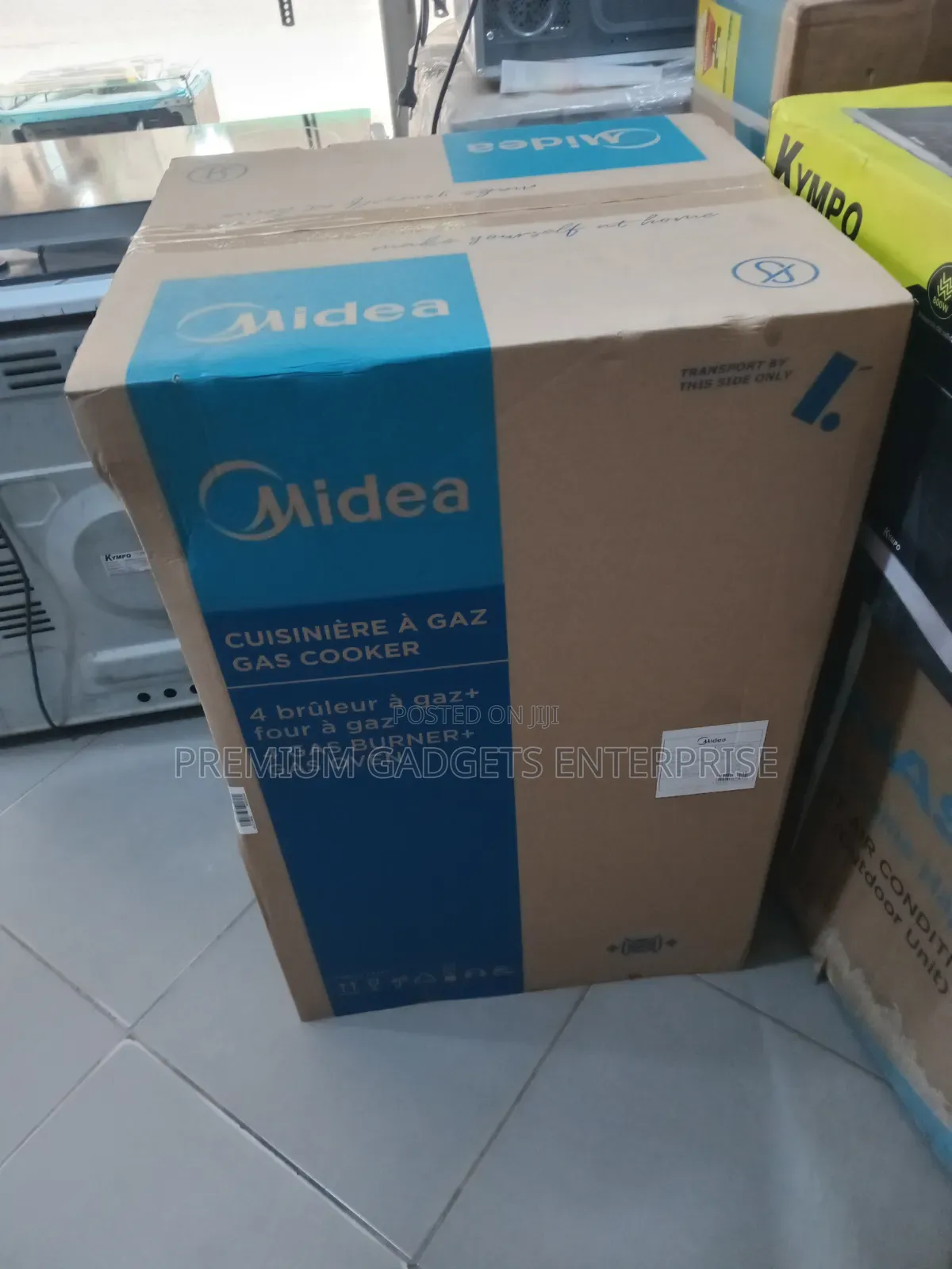 Black Mirror 4 Burner 50x50cm Midea Gas Cooker Sp5055t082-B