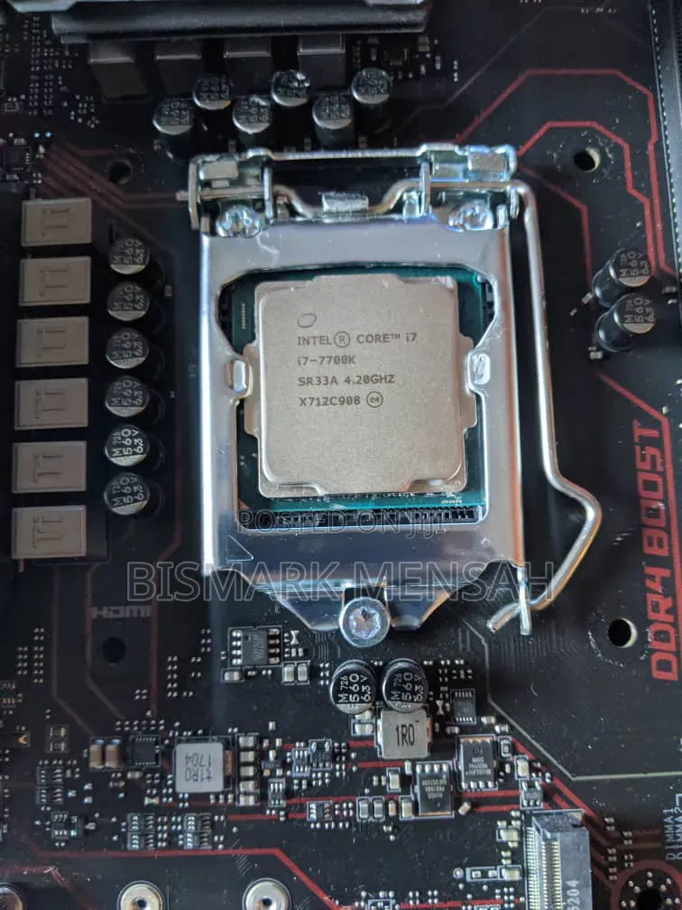 Intel I7-7700k CPU + Z270 M3 Motherboard.