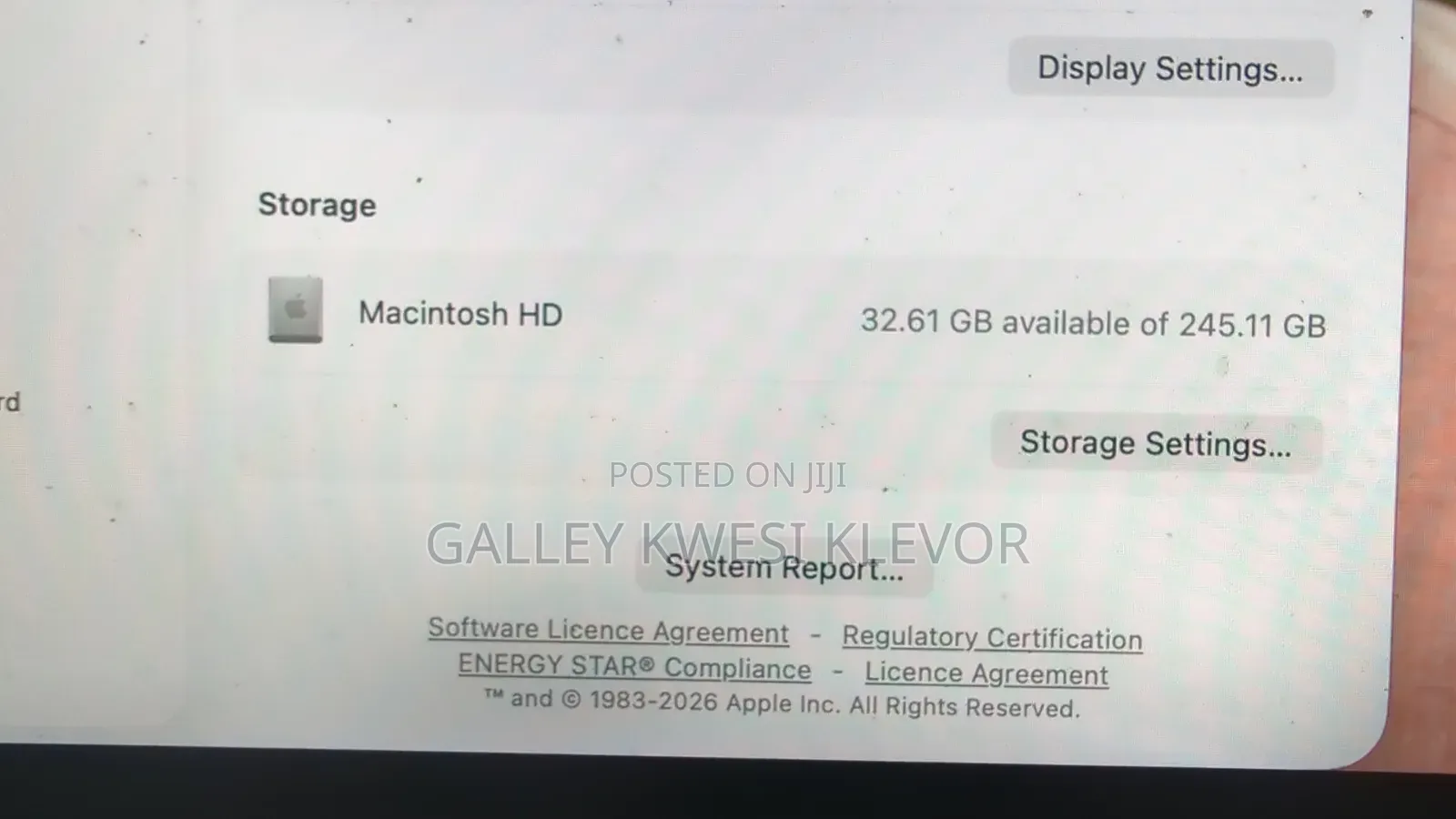 Laptop Apple MacBook Air 8GB Apple M1 SSD 256GB