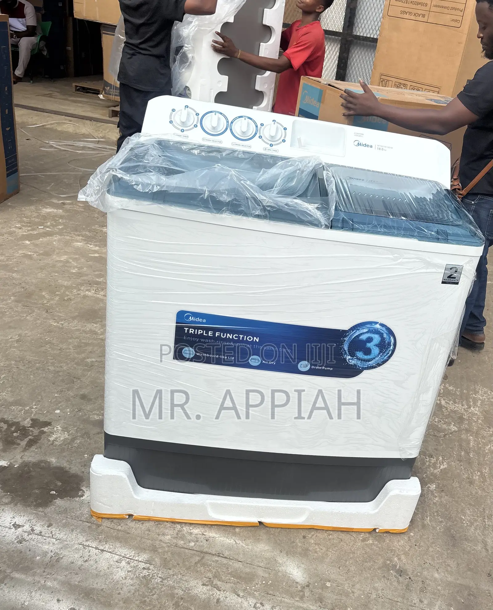 Super Classic Midea 18kg Spin Dry Electric Washing Machine(Semi-Auto)