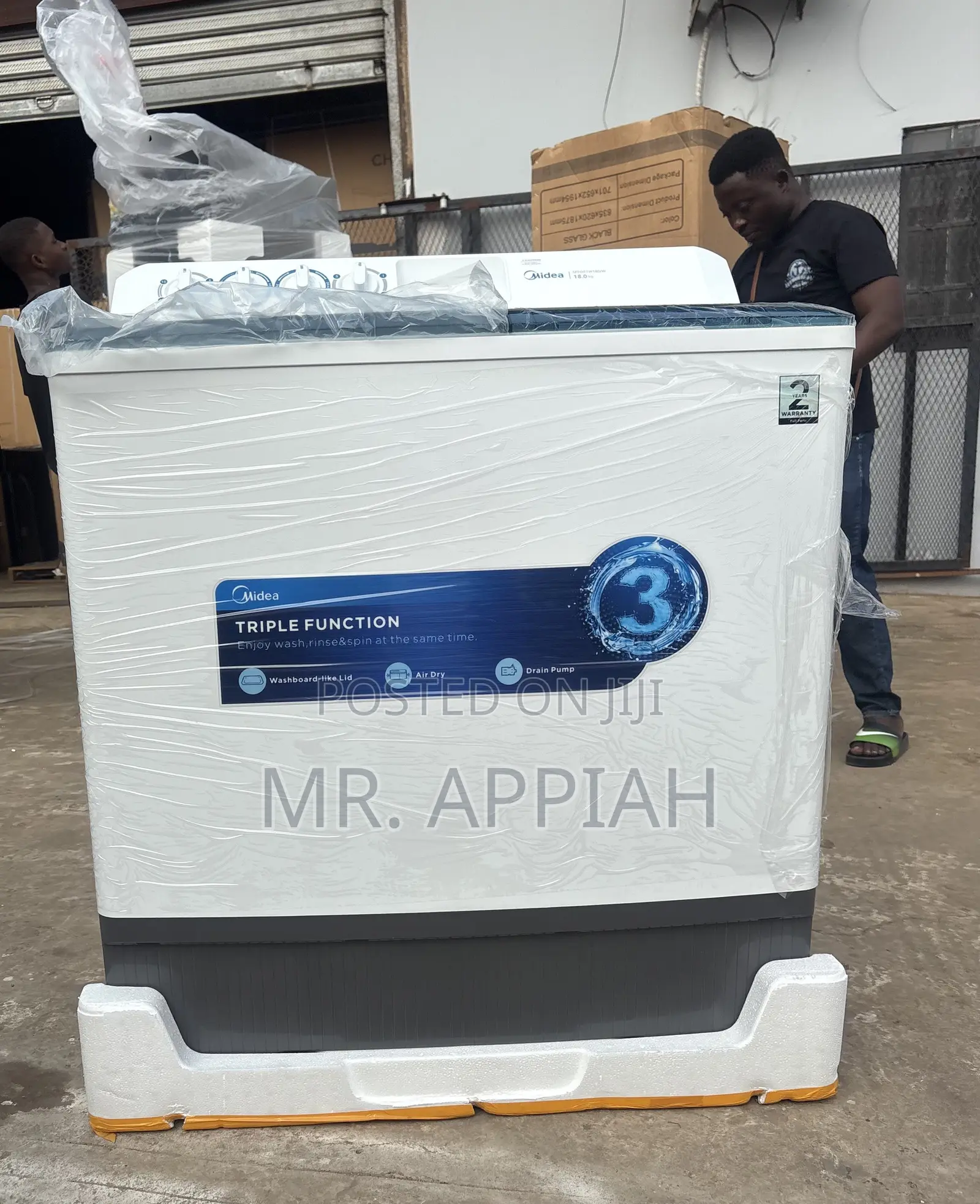 Super Classic Midea 18kg Spin Dry Electric Washing Machine(Semi-Auto)