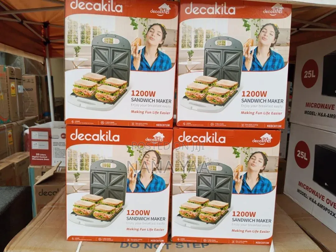 Decakila Durable 4 Slice Sandwich Maker