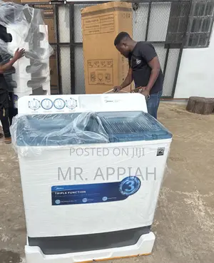 Order Classic Midea 18kg Washing Machine(White)Transparent Lid