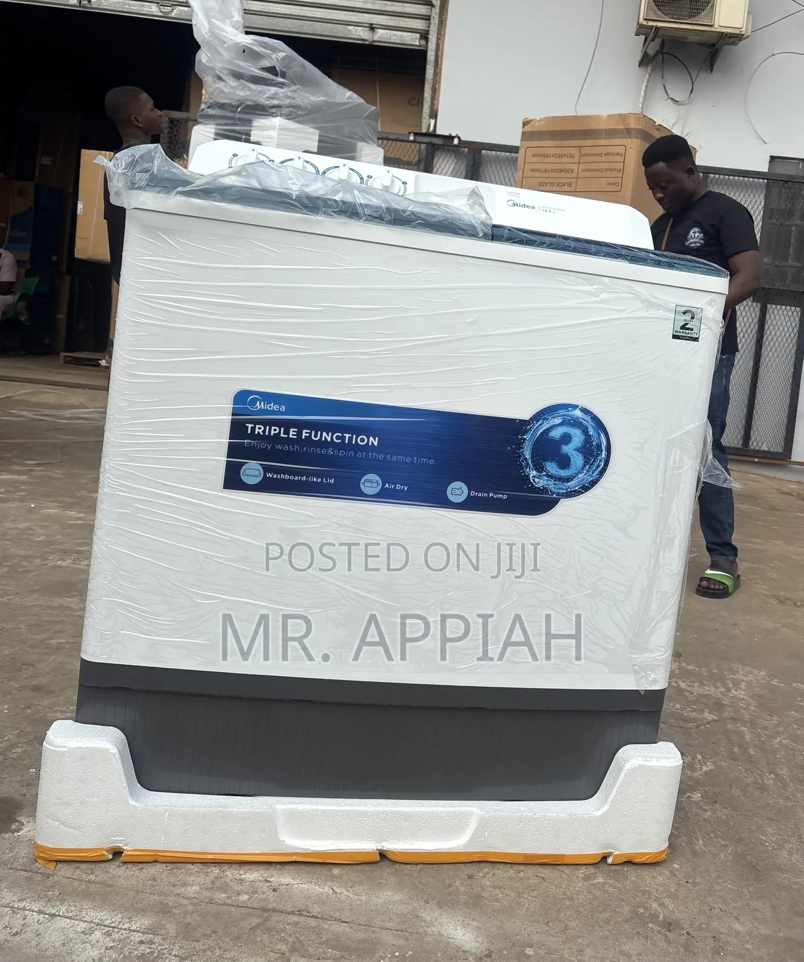 Shop Affordable Midea 18kg Spin Dry Washing Machine(Transparent Lid)