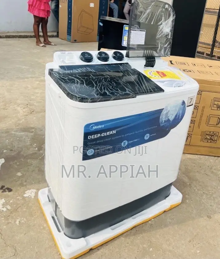 Efficient Classic Midea 7kg Spin Dry Washing Machine(Transparent Lid)