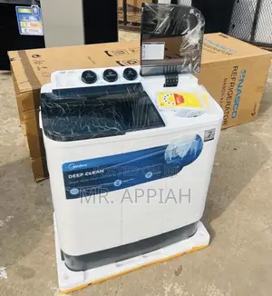 Classic Midea 7kg Spin Dry Electric Washing(White) Transparent Lid