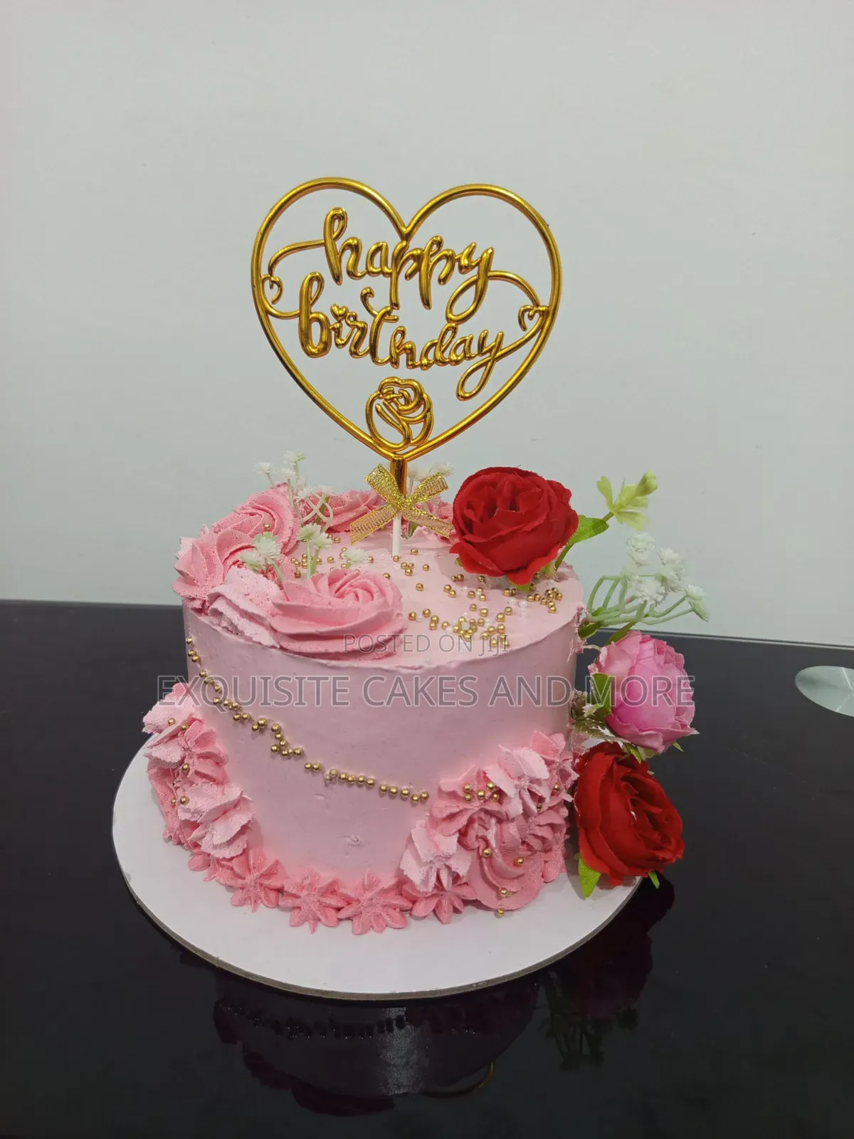 Pink Floral Cake