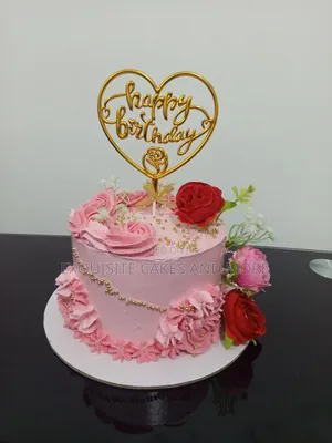 Pink Floral Cake