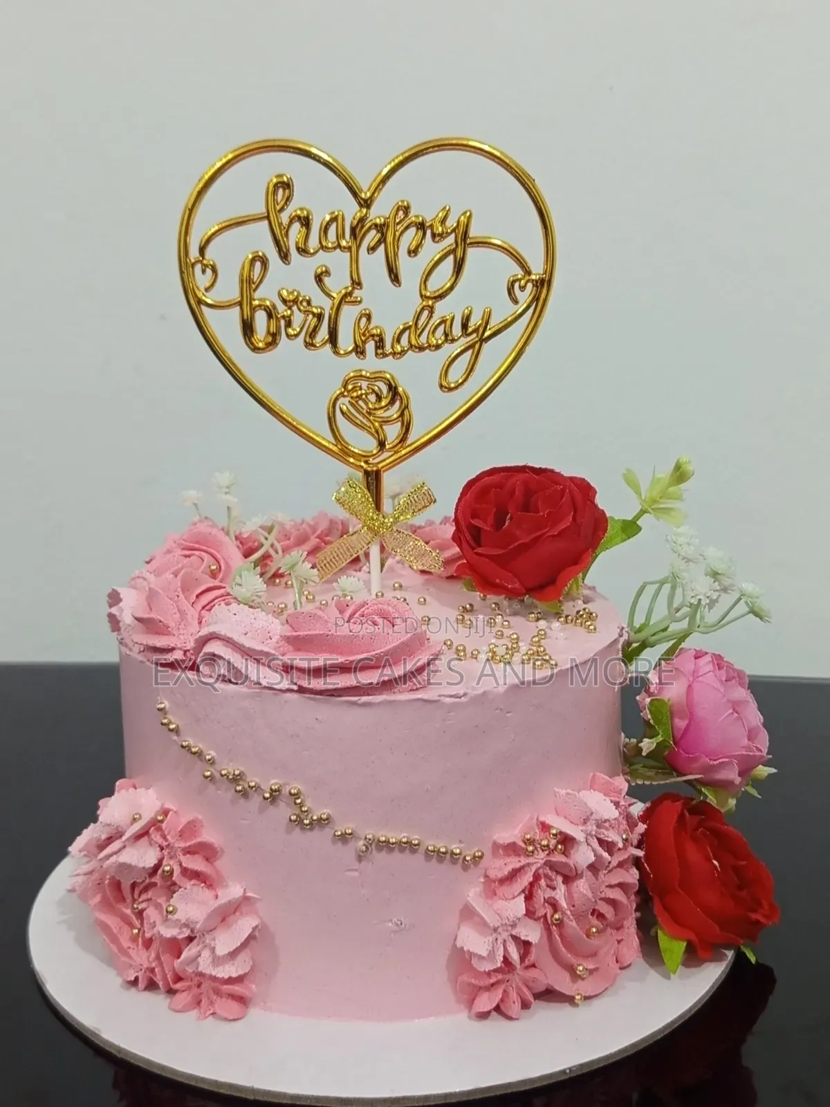 Pink Floral Cake