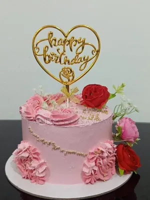 Pink Floral Cake