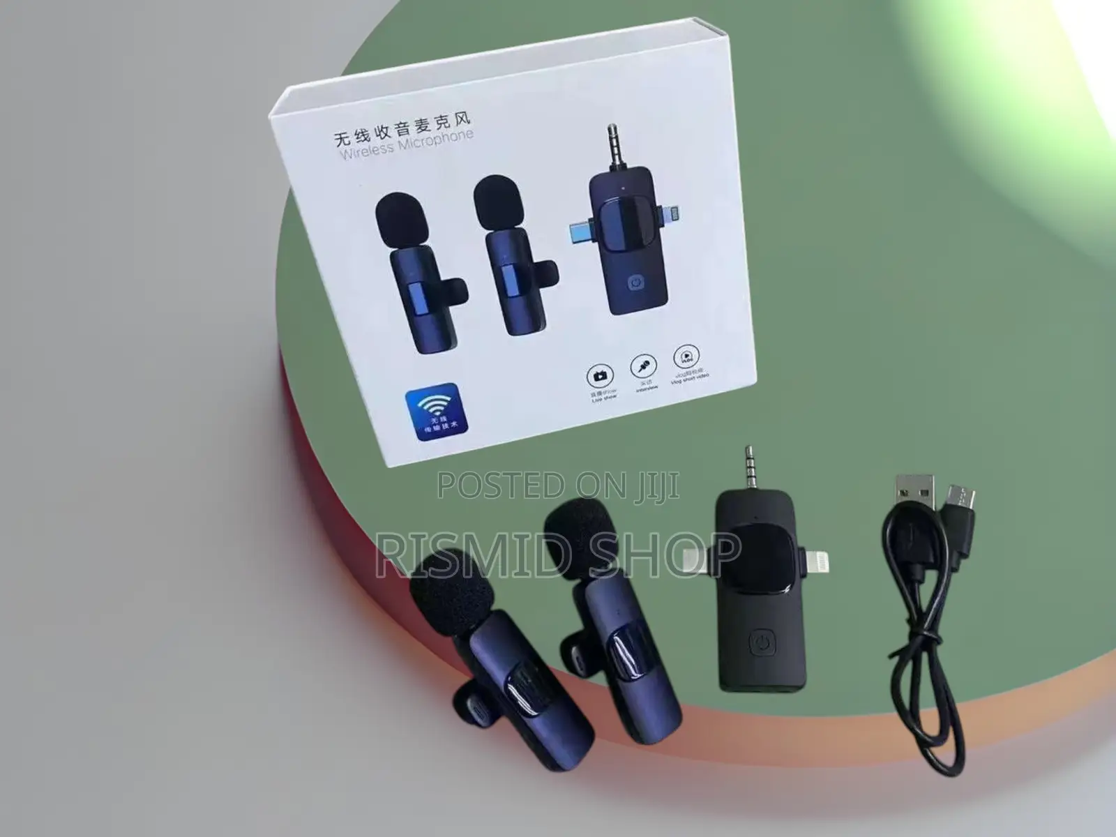 3-in-1 Rechargeable Wireless Microphone
