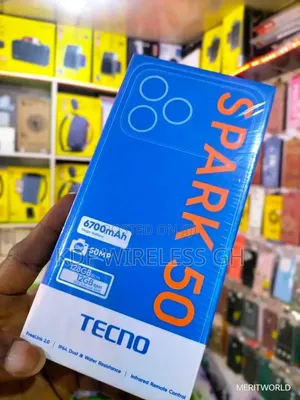 New Tecno Spark 50 128 GB Black
