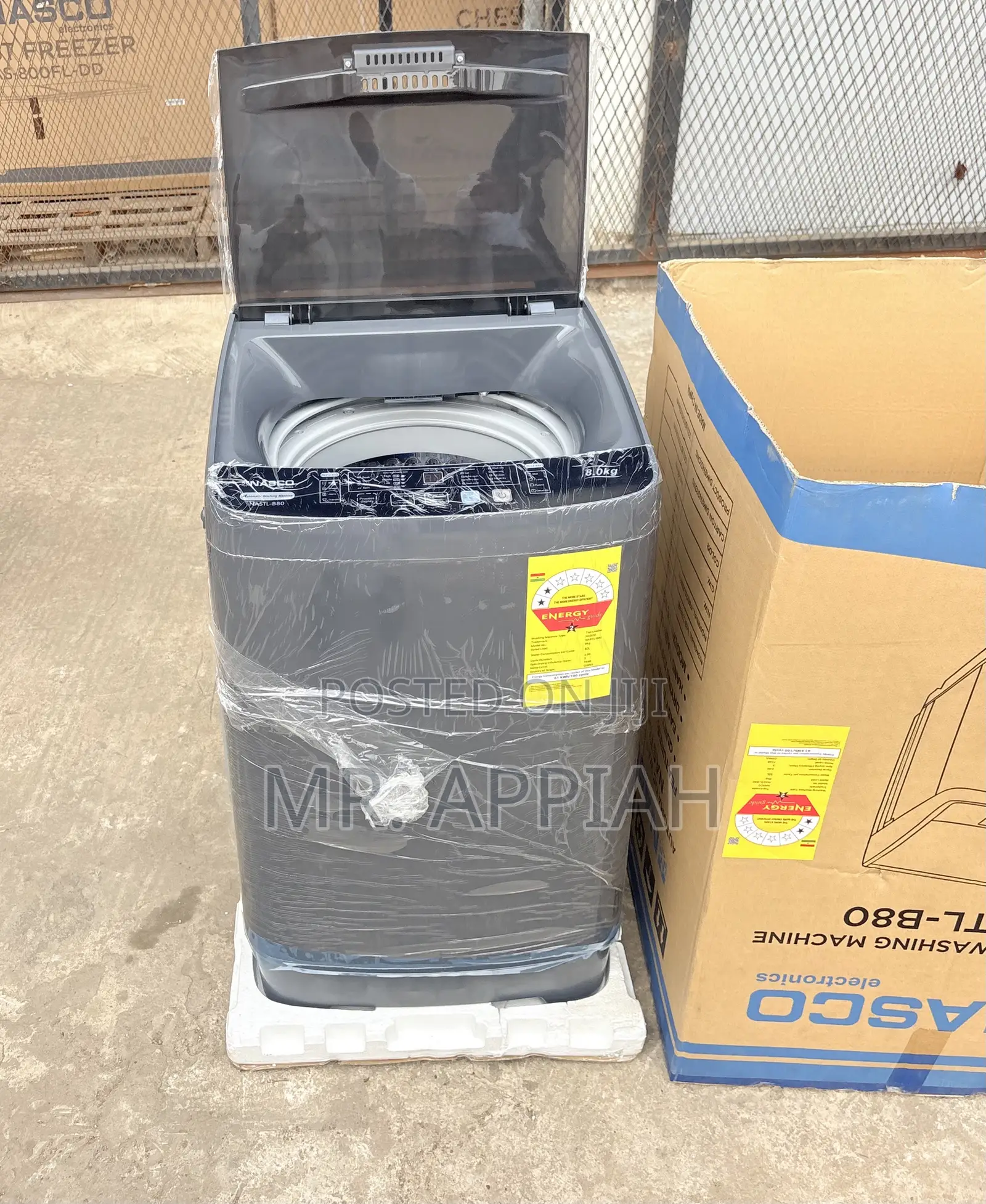 Get Premium Nasco 8kg Top Load Washing Machine(Dark Gray)