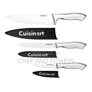 Cuisinart Classic Stainless Steel 3-Piece Knife Set With Blade Guards