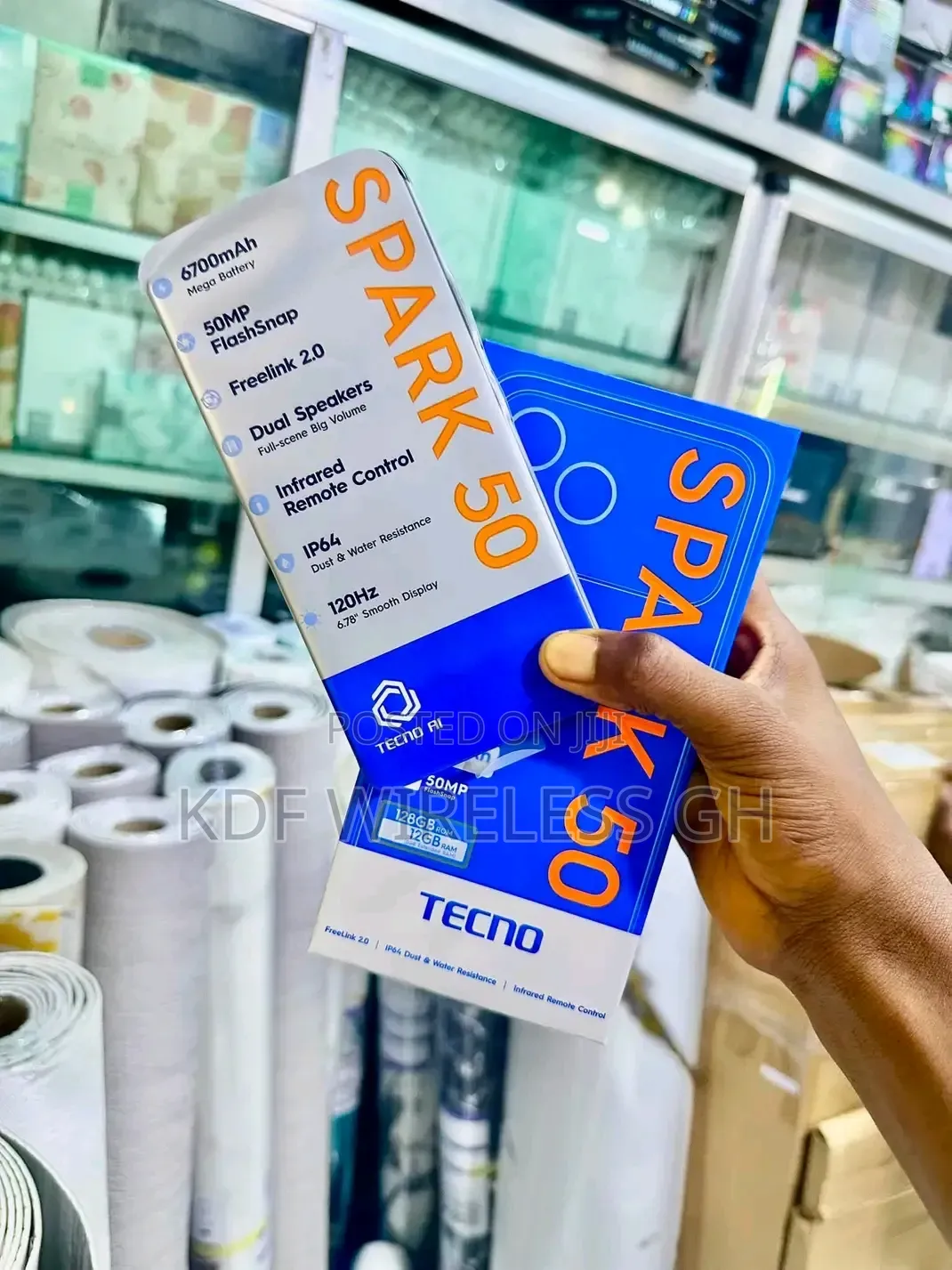 New Tecno Spark 50 128 GB Gray