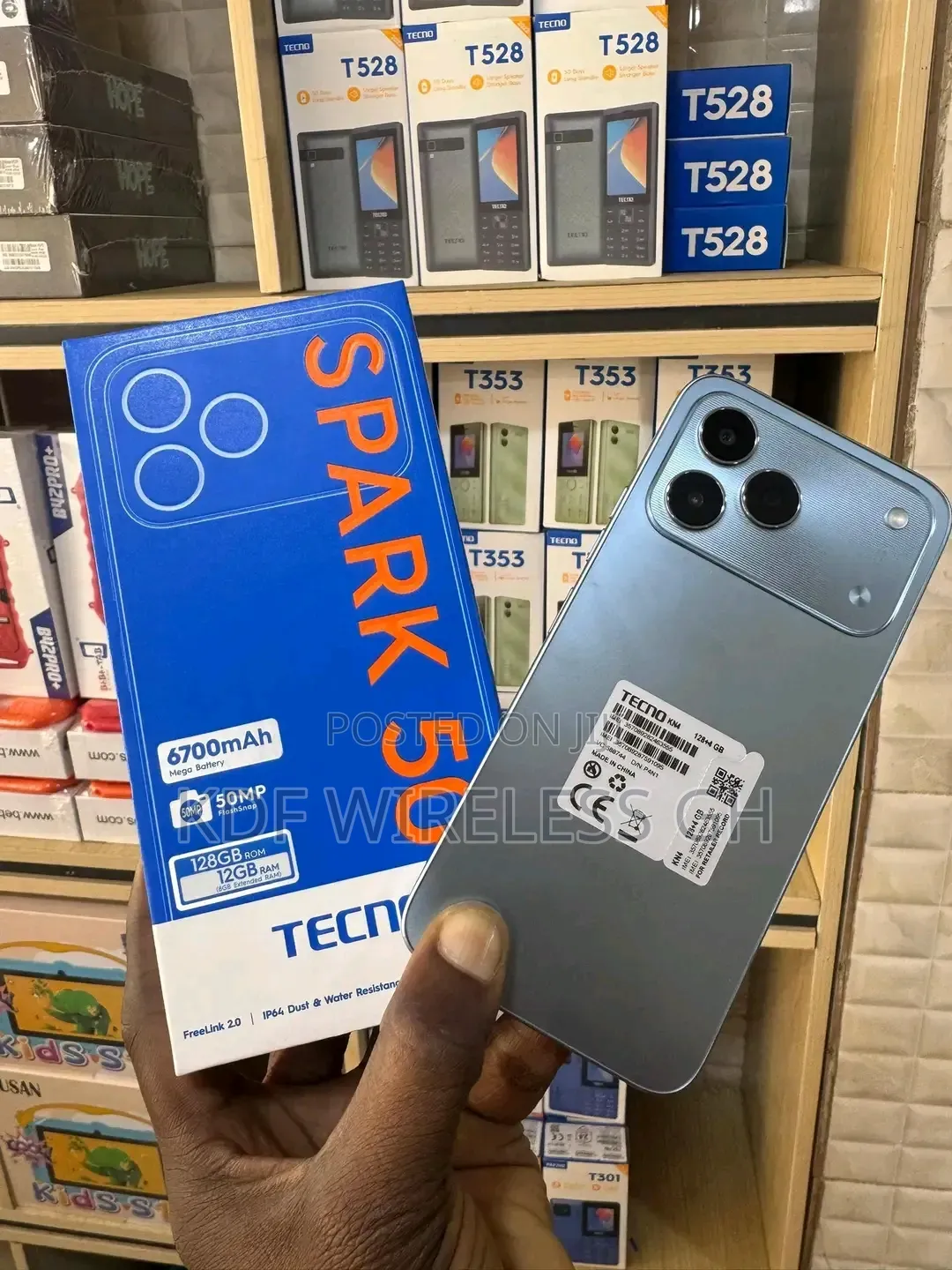 New Tecno Spark 50 128 GB Gray