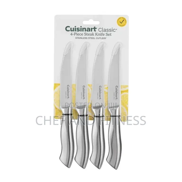 Cuisinart Classic Stainless Steel 4-Piece Steak Knife Set