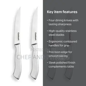 Cuisinart Classic Stainless Steel 4-Piece Steak Knife Set