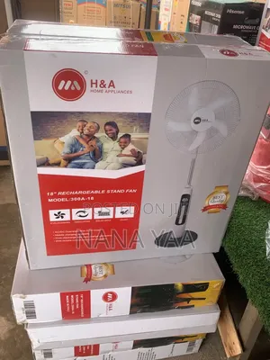 H&A Quality 18inch Rechargeable Standing Fan