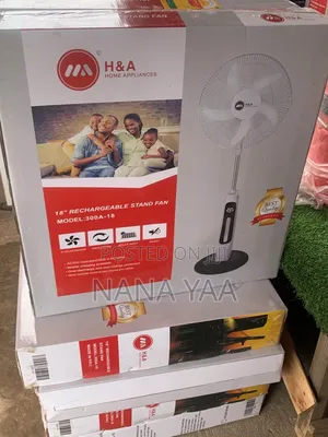 H&A Quality 18inch Rechargeable Standing Fan