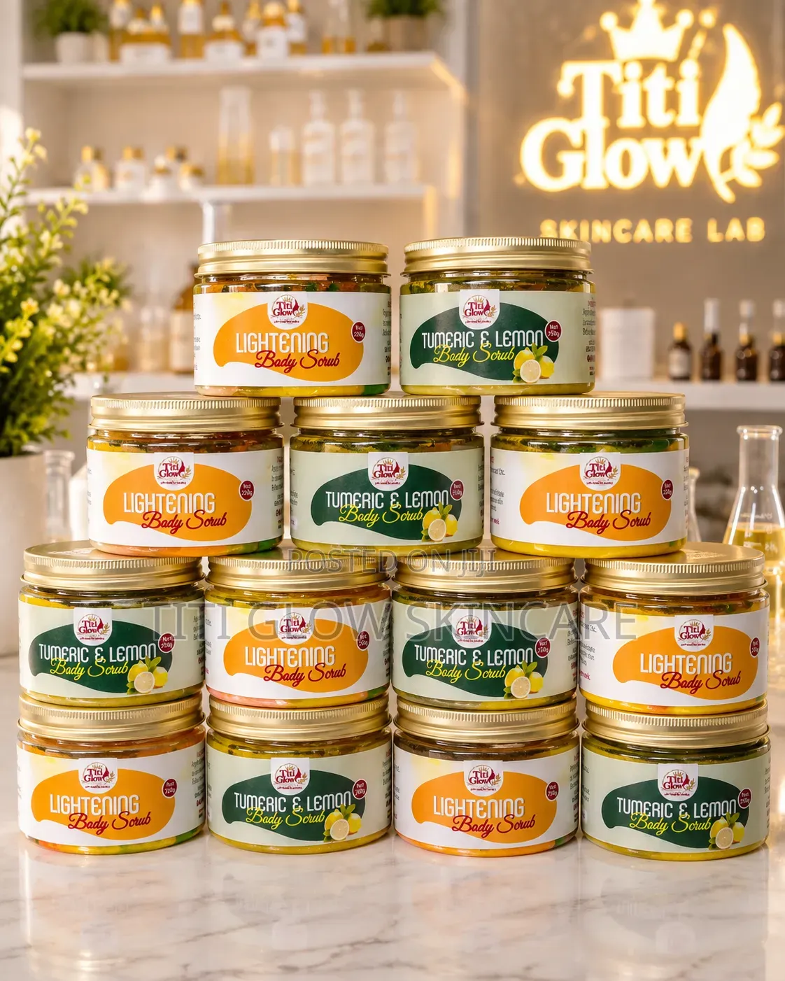 Turmeric & Lemon Body Scrub & Lightening Body Scrub
