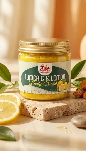 Turmeric & Lemon Body Scrub & Lightening Body Scrub