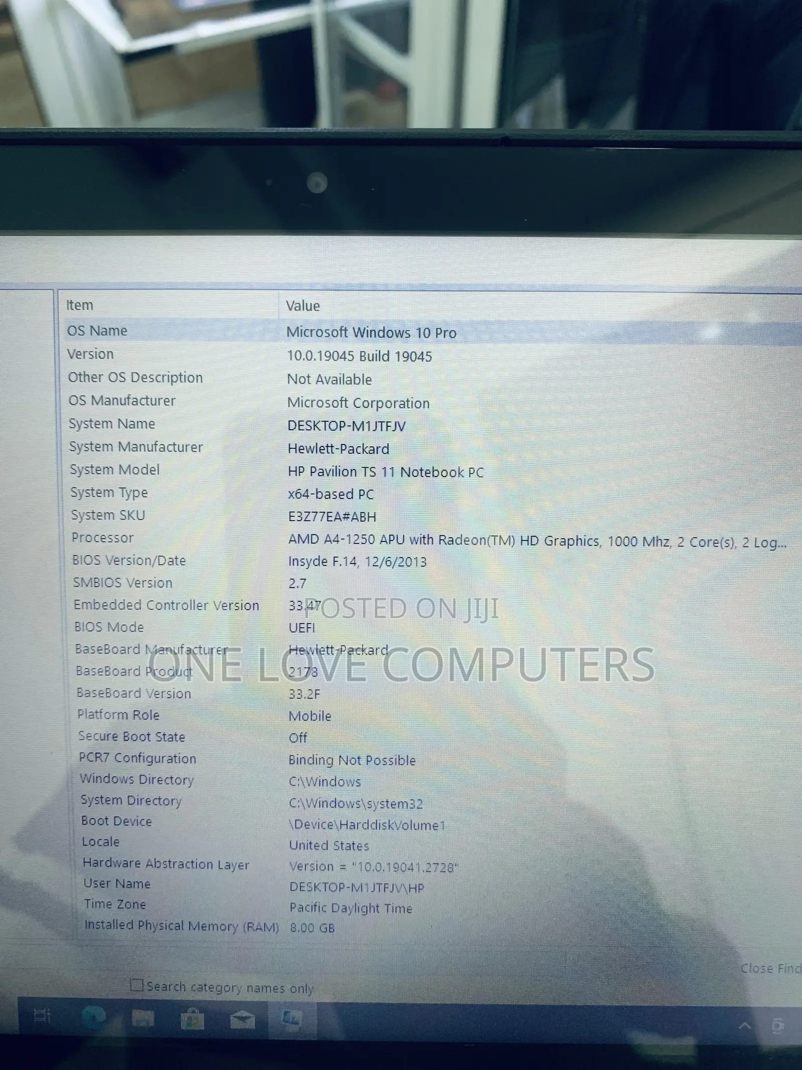 Laptop HP Pavilion 11 8GB AMD A4 SSD 160GB