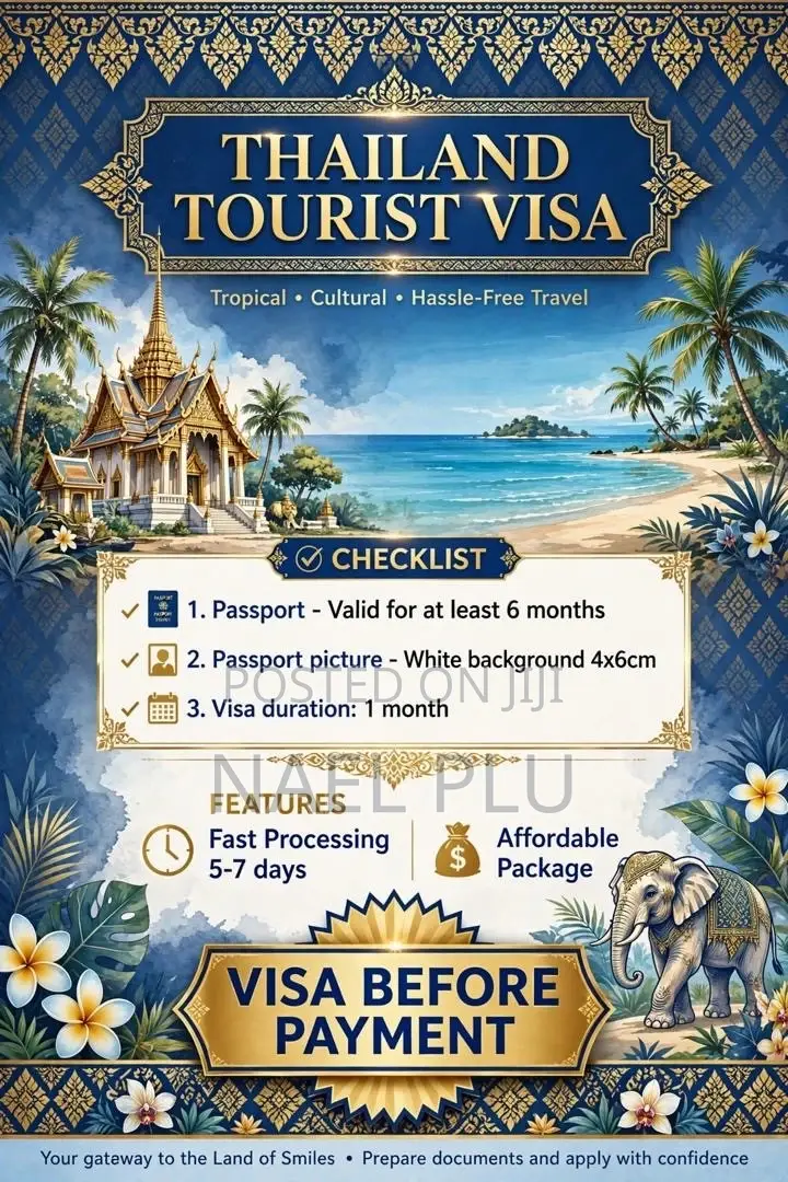 Thailand Tourist Visa(visa Before Payment)