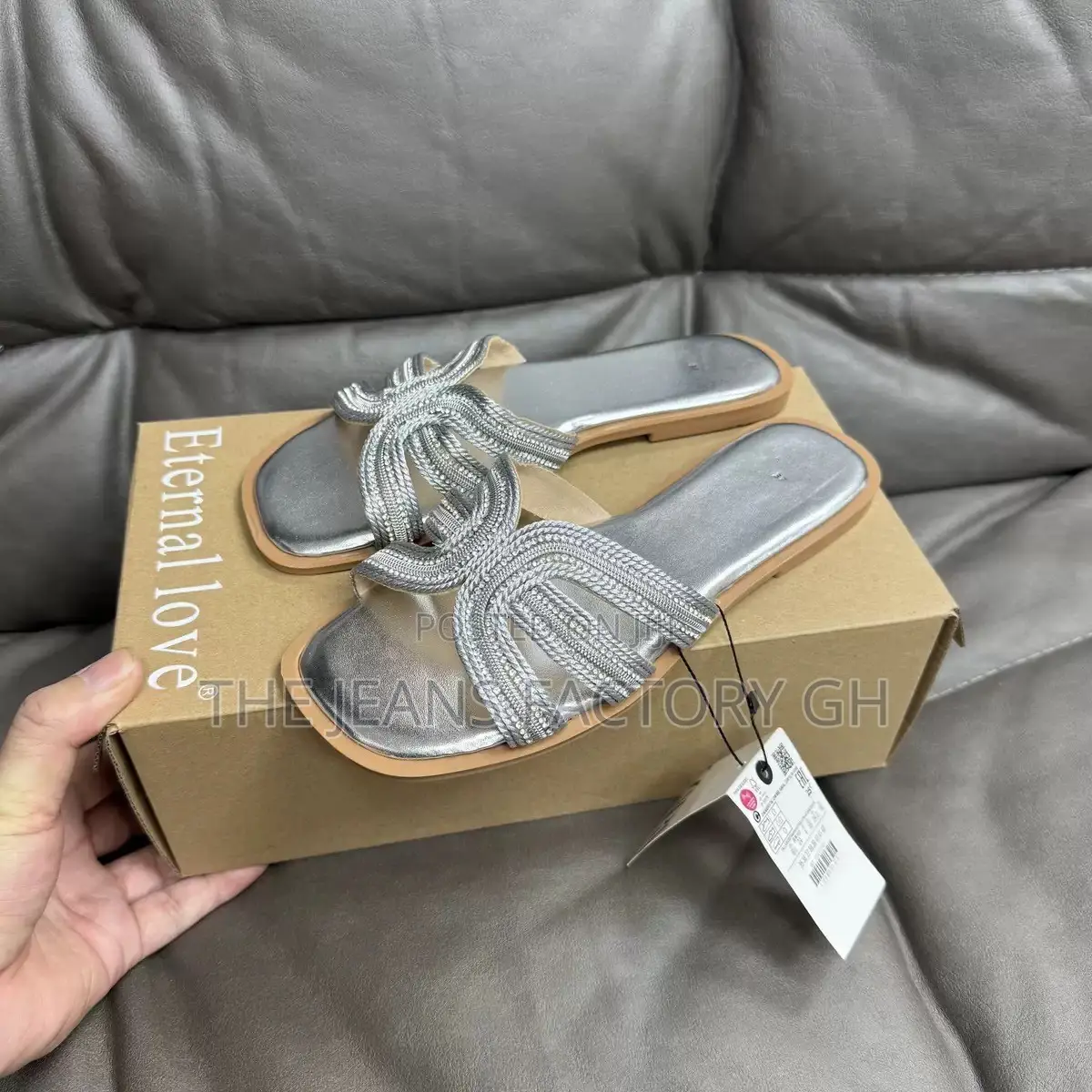 Zara Shiny Slippers
