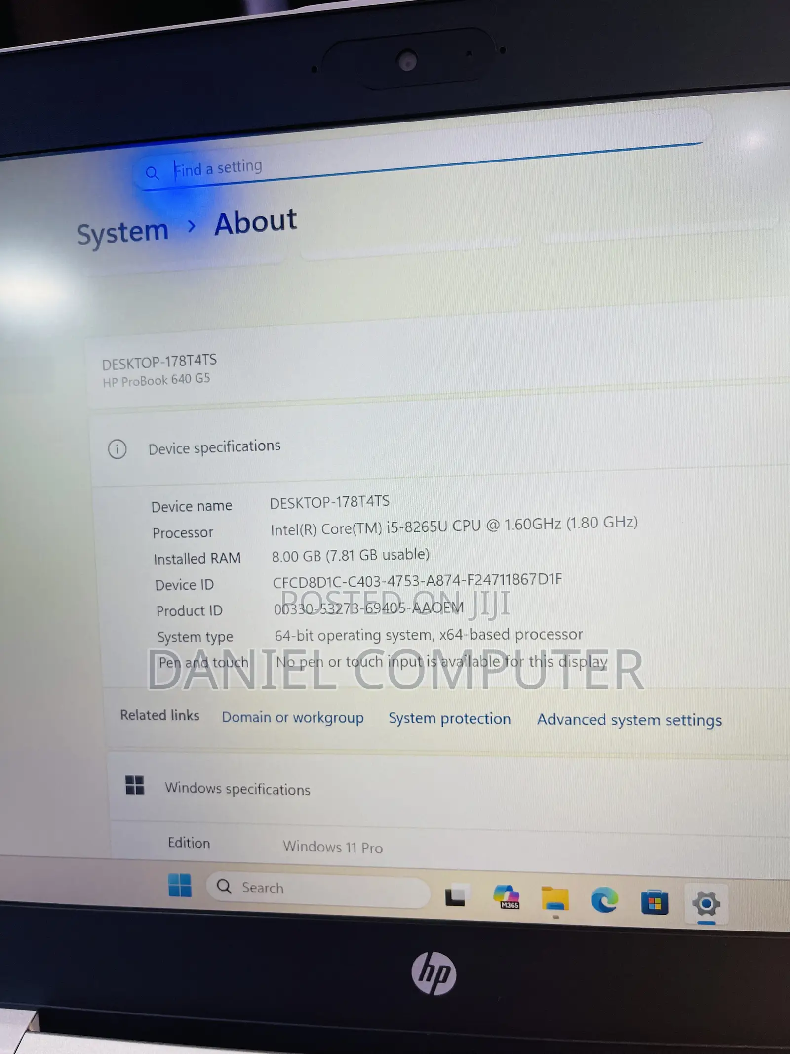 Laptop HP ProBook 640 G5 8GB Intel Core i5 SSD 256GB