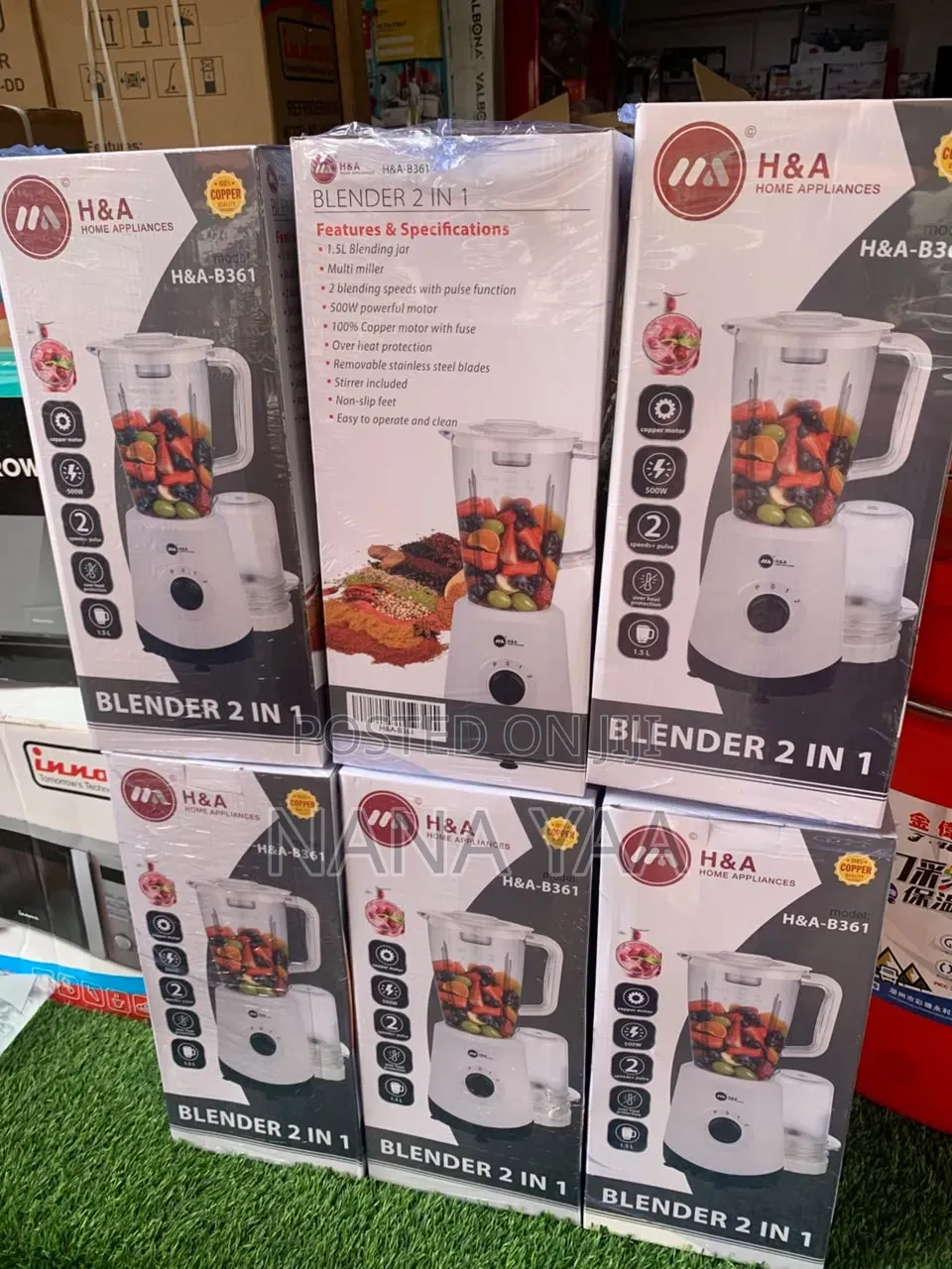 H&A Quality 2n1 Blender 1.5 Litres