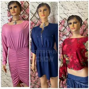 2 Pieces of Beautiful Women Ladies Dress and a Red Top