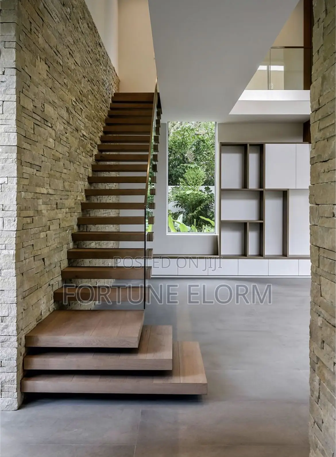 Wood Floating Stairs