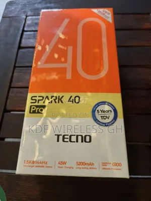 New Tecno Spark 40 Pro 256 GB Black