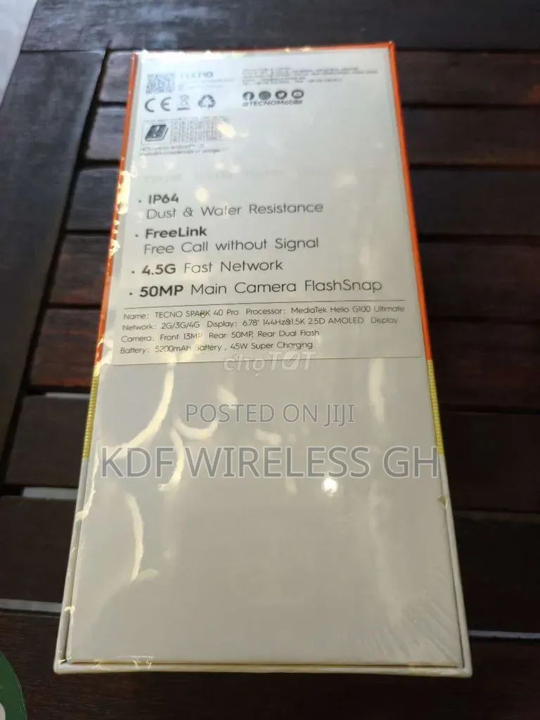 New Tecno Spark 40 Pro 256 GB Black