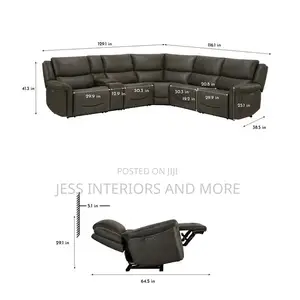 Sofa (Fabric Power Reclining Sectional)