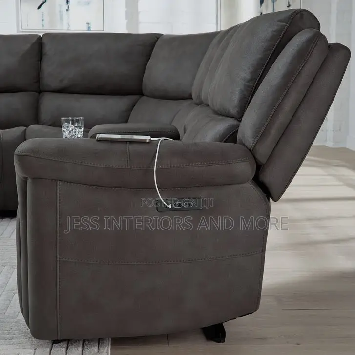 Sofa (Fabric Power Reclining Sectional)