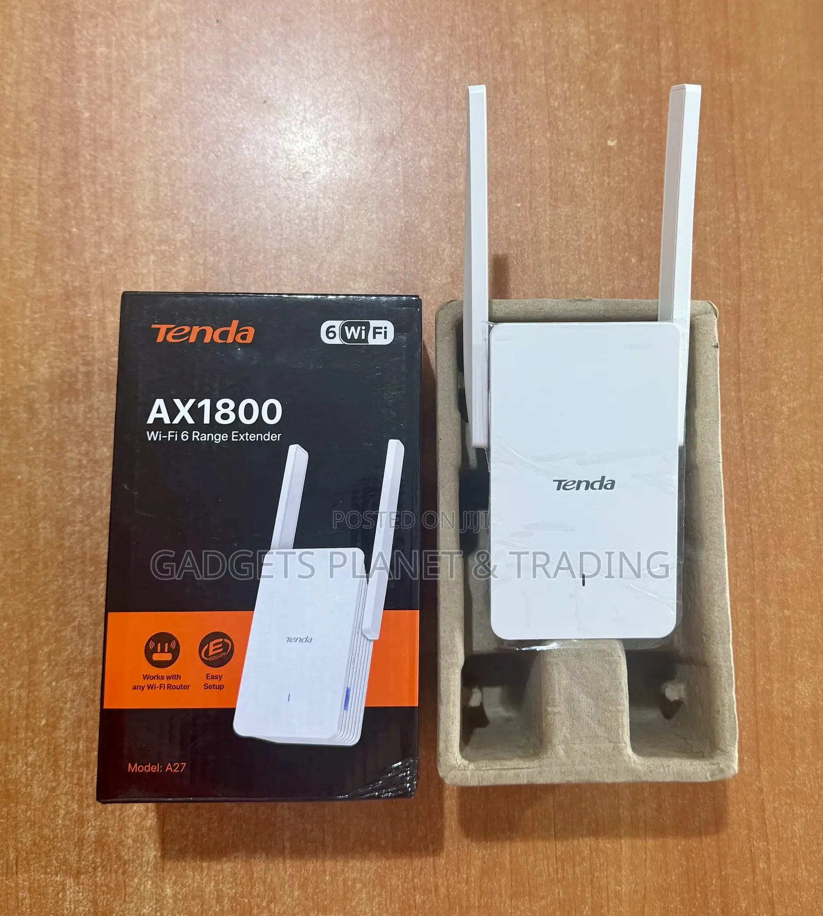 Tenda AX1800 Dual Band Wi-Fi 6 Range Extender / Repeater - A27