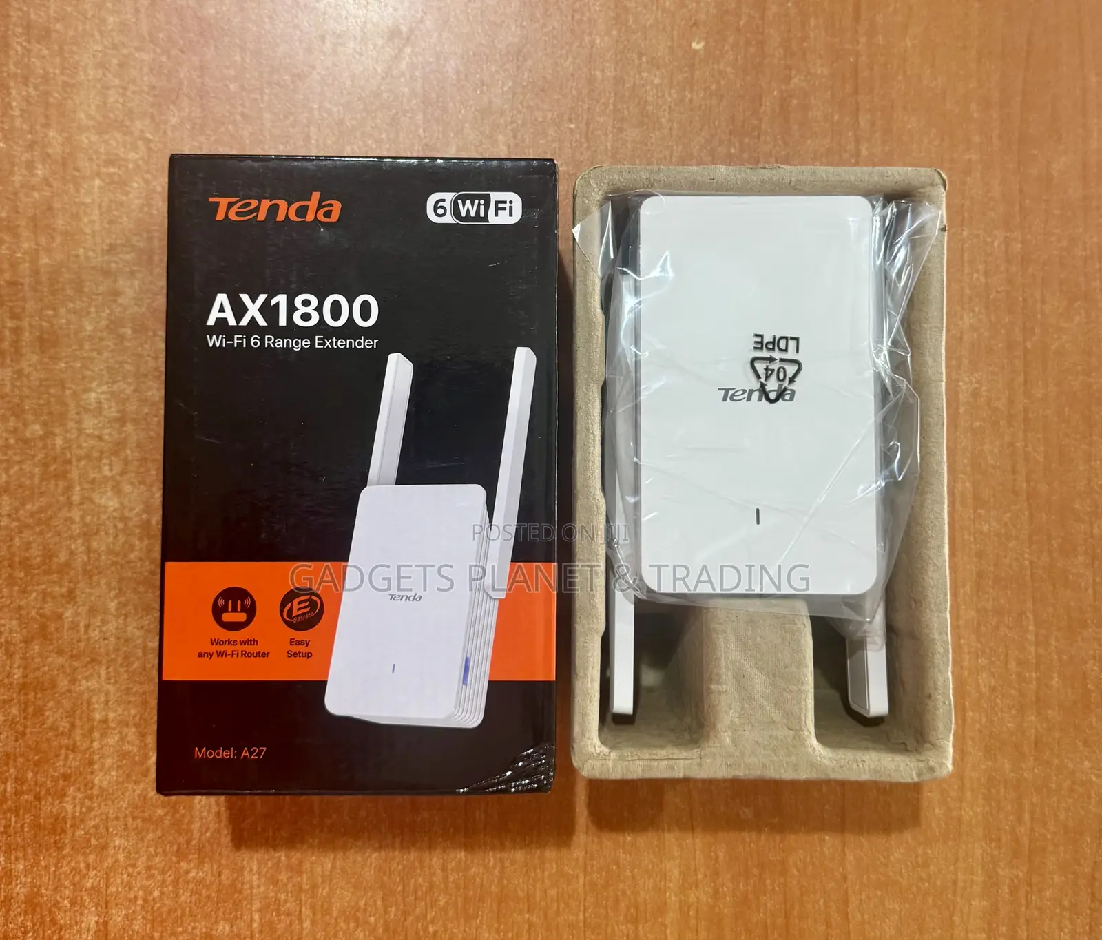 Tenda AX1800 Dual Band Wi-Fi 6 Range Extender / Repeater - A27