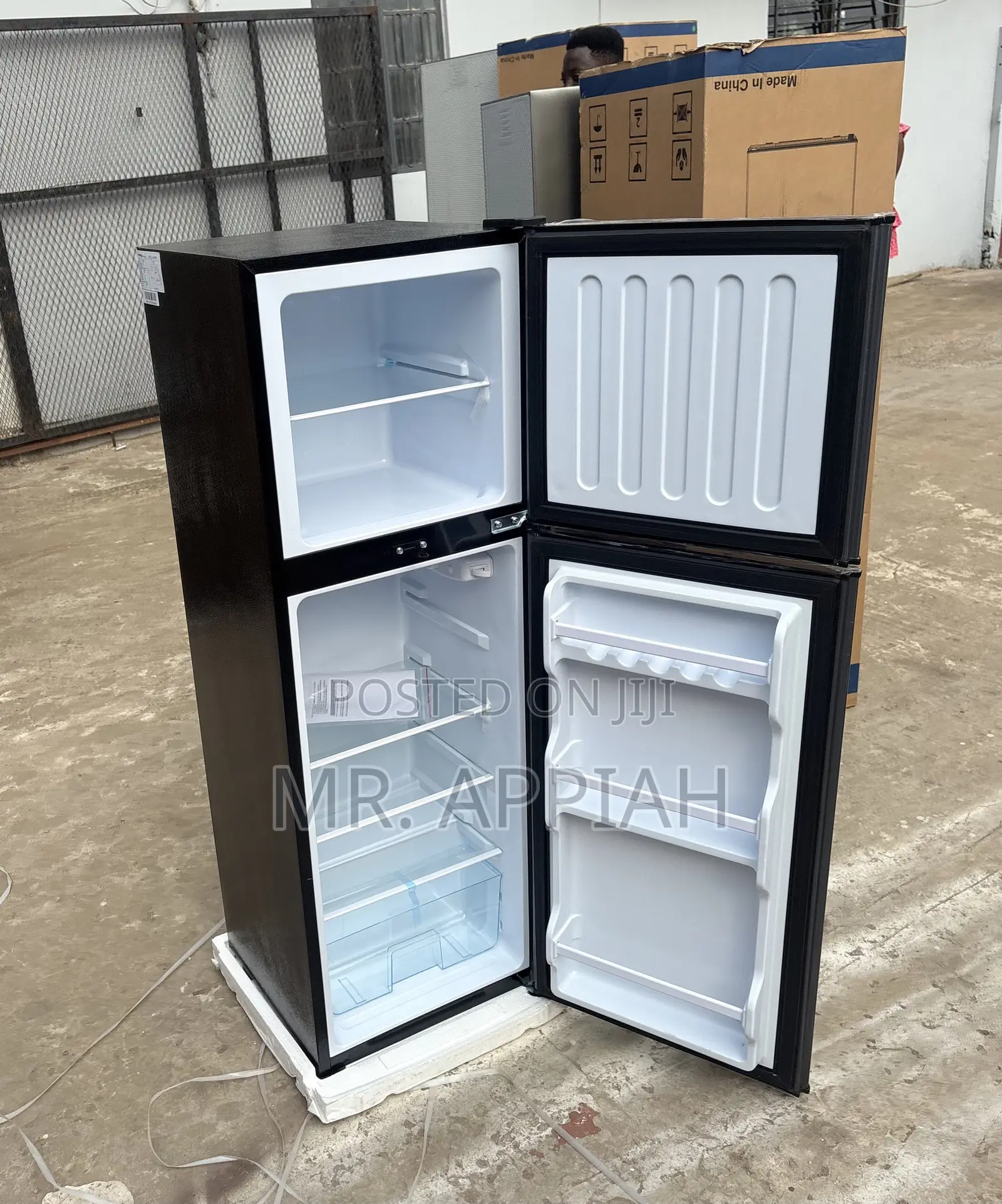 Extremely Classic Nasco Top Mount Freezer Fridge(Nasf2-18fl)Dark Gray